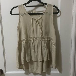 cream tank top
